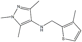 1,3,5-trimethyl-N-[(3-methylthiophen-2-yl)methyl]-1H-pyrazol-4-amine Struktur