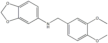 1,3-benzodioxol-5-yl(3,4-dimethoxyphenyl)methylamine Struktur