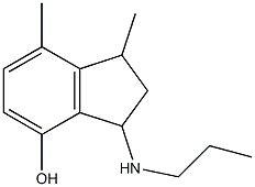 1,7-dimethyl-3-(propylamino)indan-4-ol Struktur