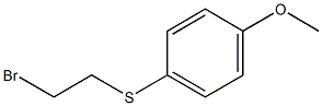 1-[(2-bromoethyl)thio]-4-methoxybenzene Struktur