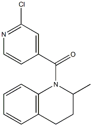 1-[(2-chloropyridin-4-yl)carbonyl]-2-methyl-1,2,3,4-tetrahydroquinoline Struktur