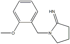 1-[(2-methoxyphenyl)methyl]pyrrolidin-2-imine Struktur