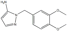 1-[(3,4-dimethoxyphenyl)methyl]-1H-pyrazol-5-amine Struktur