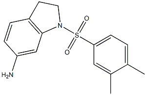 1-[(3,4-dimethylbenzene)sulfonyl]-2,3-dihydro-1H-indol-6-amine Struktur