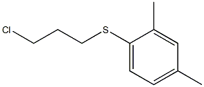 1-[(3-chloropropyl)sulfanyl]-2,4-dimethylbenzene Struktur