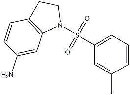 1-[(3-methylbenzene)sulfonyl]-2,3-dihydro-1H-indol-6-amine Struktur