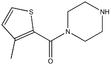 1-[(3-methylthien-2-yl)carbonyl]piperazine Struktur