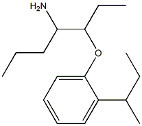 1-[(4-aminoheptan-3-yl)oxy]-2-(butan-2-yl)benzene Struktur