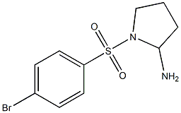 1-[(4-bromobenzene)sulfonyl]pyrrolidin-2-amine Struktur