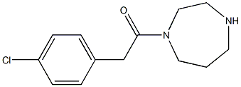 1-[(4-chlorophenyl)acetyl]-1,4-diazepane Struktur