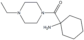 1-[(4-ethylpiperazin-1-yl)carbonyl]cyclohexanamine Struktur