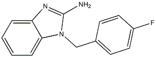 1-[(4-fluorophenyl)methyl]-1H-1,3-benzodiazol-2-amine Struktur