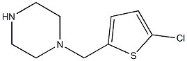 1-[(5-chlorothiophen-2-yl)methyl]piperazine Struktur