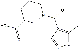 1-[(5-methylisoxazol-4-yl)carbonyl]piperidine-3-carboxylic acid Struktur