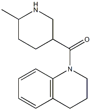 1-[(6-methylpiperidin-3-yl)carbonyl]-1,2,3,4-tetrahydroquinoline Struktur