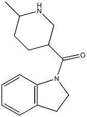 1-[(6-methylpiperidin-3-yl)carbonyl]indoline Struktur