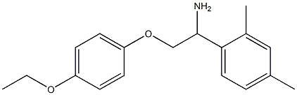 1-[1-amino-2-(4-ethoxyphenoxy)ethyl]-2,4-dimethylbenzene Struktur