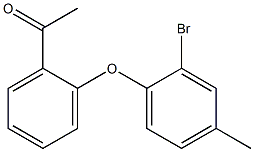 1-[2-(2-bromo-4-methylphenoxy)phenyl]ethan-1-one Struktur