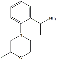 1-[2-(2-methylmorpholin-4-yl)phenyl]ethan-1-amine Struktur