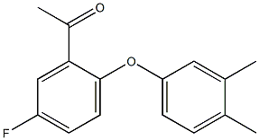 1-[2-(3,4-dimethylphenoxy)-5-fluorophenyl]ethan-1-one Struktur