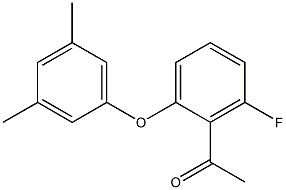 1-[2-(3,5-dimethylphenoxy)-6-fluorophenyl]ethan-1-one Struktur