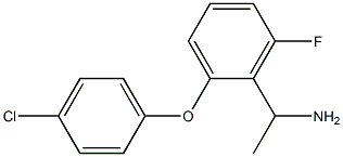 1-[2-(4-chlorophenoxy)-6-fluorophenyl]ethan-1-amine Struktur