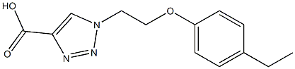 1-[2-(4-ethylphenoxy)ethyl]-1H-1,2,3-triazole-4-carboxylic acid Struktur