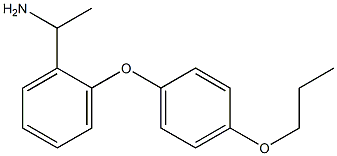 1-[2-(4-propoxyphenoxy)phenyl]ethan-1-amine Struktur