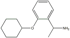 1-[2-(cyclohexyloxy)phenyl]ethan-1-amine Struktur