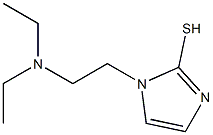 1-[2-(diethylamino)ethyl]-1H-imidazole-2-thiol Struktur