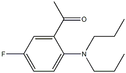 1-[2-(dipropylamino)-5-fluorophenyl]ethan-1-one Struktur