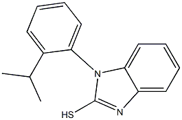 1-[2-(propan-2-yl)phenyl]-1H-1,3-benzodiazole-2-thiol Struktur