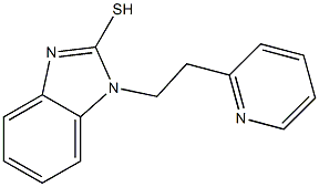 1-[2-(pyridin-2-yl)ethyl]-1H-1,3-benzodiazole-2-thiol Struktur