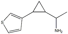 1-[2-(thiophen-3-yl)cyclopropyl]ethan-1-amine Struktur