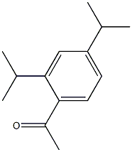 1-[2,4-bis(propan-2-yl)phenyl]ethan-1-one Struktur