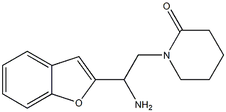 1-[2-amino-2-(1-benzofuran-2-yl)ethyl]piperidin-2-one Struktur