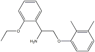 1-[2-amino-2-(2-ethoxyphenyl)ethoxy]-2,3-dimethylbenzene Struktur