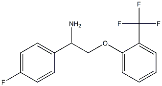 1-[2-amino-2-(4-fluorophenyl)ethoxy]-2-(trifluoromethyl)benzene Struktur