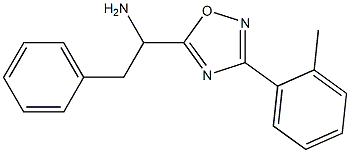 1-[3-(2-methylphenyl)-1,2,4-oxadiazol-5-yl]-2-phenylethan-1-amine Struktur