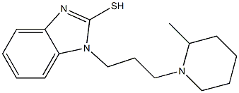 1-[3-(2-methylpiperidin-1-yl)propyl]-1H-1,3-benzodiazole-2-thiol Struktur