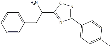 1-[3-(4-methylphenyl)-1,2,4-oxadiazol-5-yl]-2-phenylethan-1-amine Struktur