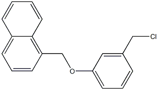 1-[3-(chloromethyl)phenoxymethyl]naphthalene Struktur