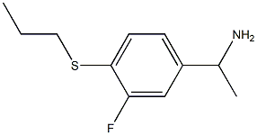 1-[3-fluoro-4-(propylsulfanyl)phenyl]ethan-1-amine Struktur