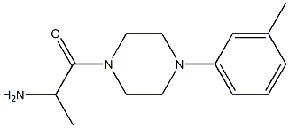 1-[4-(3-methylphenyl)piperazin-1-yl]-1-oxopropan-2-amine Struktur