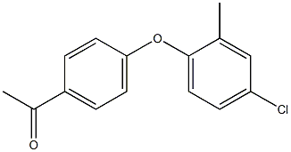 1-[4-(4-chloro-2-methylphenoxy)phenyl]ethan-1-one Struktur