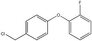 1-[4-(chloromethyl)phenoxy]-2-fluorobenzene Struktur