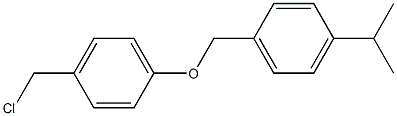 1-[4-(chloromethyl)phenoxymethyl]-4-(propan-2-yl)benzene Struktur