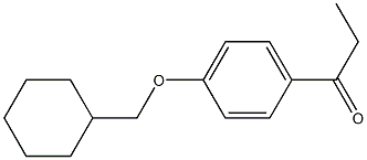 1-[4-(cyclohexylmethoxy)phenyl]propan-1-one Struktur