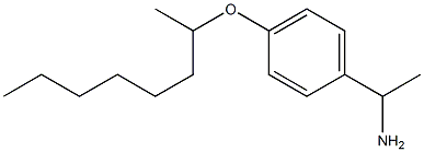 1-[4-(octan-2-yloxy)phenyl]ethan-1-amine Struktur