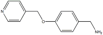 1-[4-(pyridin-4-ylmethoxy)phenyl]methanamine Struktur